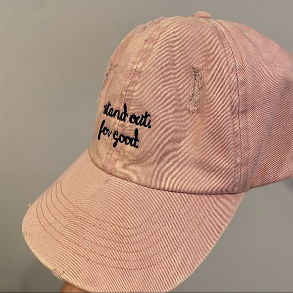 Stand Out For Good Pink Baseball Cap - Picture 8 of 13